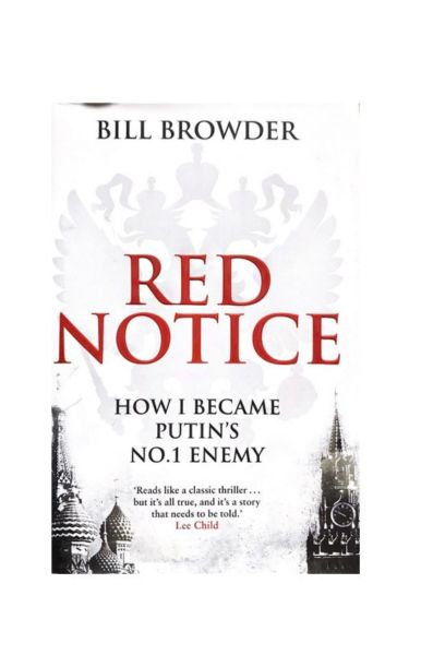 "Red Notice - How I Became Putin's No.1 Enemy" Hardcover by Bill Browder